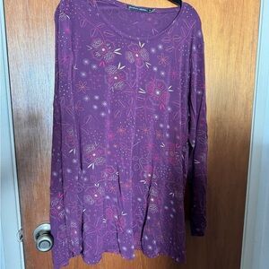 Gudrun Sjoden stretch long sleeve top Purple XL